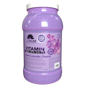  La Palm Sea Spa Salts - Lavender Purple - 1Gallon by La Palm sold by DTK Nail Supply
