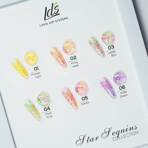  LDS 01 Phoebe Light - Gel Polish 0.5 oz - Star Sequins by LDS sold by DTK Nail Supply