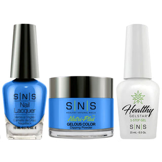  SNS 3 in 1 - DR10 Blue My Mind - Dip, Gel & Lacquer Matching by SNS sold by DTK Nail Supply
