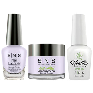  SNS 3 in 1 - DR04 Violaceous - Dip, Gel & Lacquer Matching by SNS sold by DTK Nail Supply