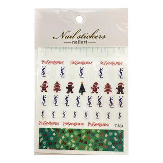  3D Christmas Nail Art Decal Stickers - T-631 by NAIL ART sold by DTK Nail Supply