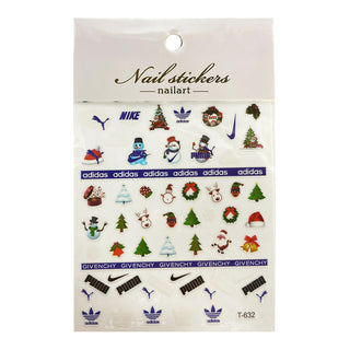  3D Christmas Nail Art Decal Stickers - T-632 by NAIL ART sold by DTK Nail Supply