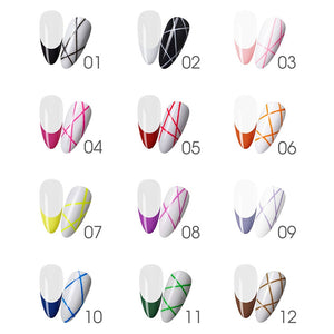  LDS Gel Polish Nail Art Liner Set (12 colors): 01-12 (ver 2) by LDS sold by DTK Nail Supply