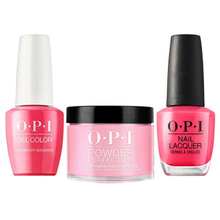  OPI 3 in 1 - M23 Strawberry Margarita - Dip, Gel & Lacquer Matching by OPI sold by DTK Nail Supply