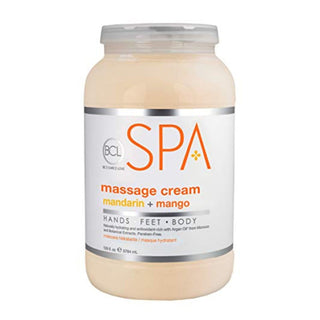  BCL Spa Massage Cream - Mandarin + Mango - 1 gallon by BCL sold by DTK Nail Supply