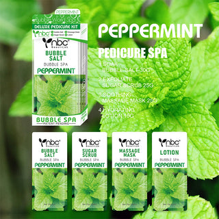  NBC PepperMint - 4 Step Pedicure kit by NBC sold by DTK Nail Supply