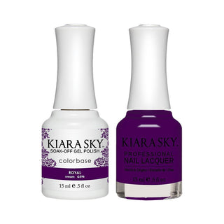  Kiara Sky Gel Nail Polish Duo - 596 Royal by Kiara Sky sold by DTK Nail Supply