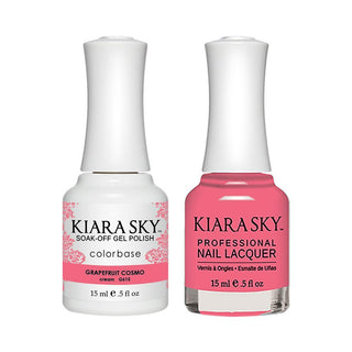  Kiara Sky Gel Nail Polish Duo - 615 Pink Colors - Grapefruit Cosmo by Kiara Sky sold by DTK Nail Supply