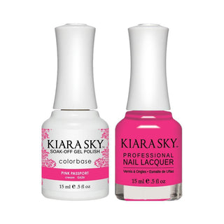  Kiara Sky Gel Nail Polish Duo - 626 Pink, Neon Colors - Pink Passport by Kiara Sky sold by DTK Nail Supply