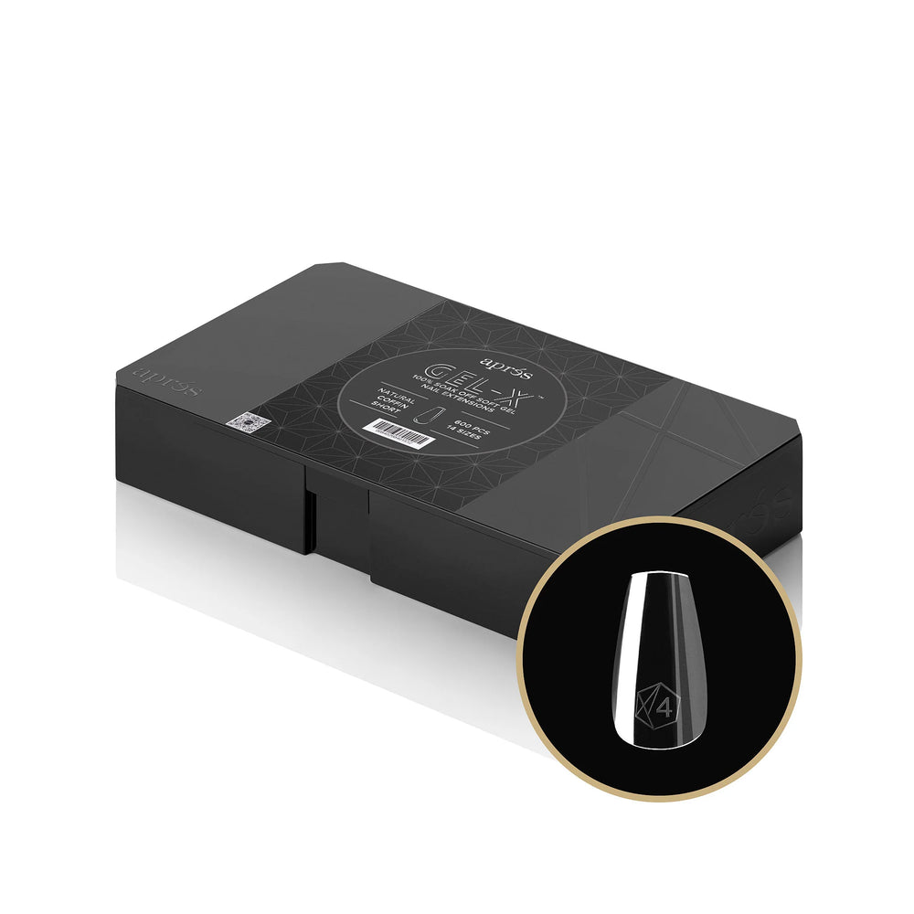  APRES - Gel-X™ Natural Coffin Short Box of Tips by Apres sold by DTK Nail Supply