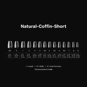  APRES - Gel-X™ Natural Coffin Short Box of Tips by Apres sold by DTK Nail Supply