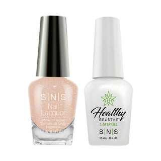  SNS Gel Nail Polish Duo - NOS18 Beige, Glitter Colors by SNS sold by DTK Nail Supply