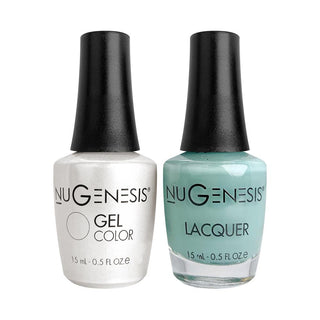  Nugenesis Gel Nail Polish Duo - 002 Mint Colors - Robin's Egg Blue by NuGenesis sold by DTK Nail Supply