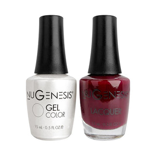  Nugenesis Gel Nail Polish Duo - 007 Red Colors - Red Red Wine by NuGenesis sold by DTK Nail Supply