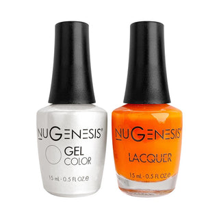  Nugenesis Gel Nail Polish Duo - 023 Safety Orange by NuGenesis sold by DTK Nail Supply