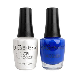  Nugenesis Gel Nail Polish Duo - 030 Blue Colors - Rookie Blue by NuGenesis sold by DTK Nail Supply