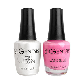  Nugenesis Gel Nail Polish Duo - 033 Pink Colors - Knockout Pink by NuGenesis sold by DTK Nail Supply