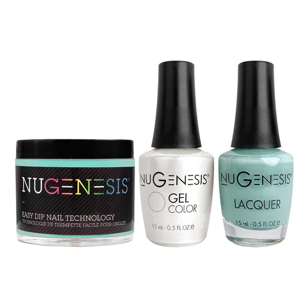  NU 3 in 1 - 002 Robin's Egg Blue - Dip, Gel & Lacquer Matching by NuGenesis sold by DTK Nail Supply