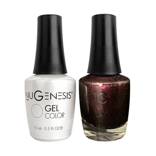  Nugenesis Gel Nail Polish Duo - 100 Brown Colors - Destiny by NuGenesis sold by DTK Nail Supply