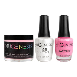  NU 3 in 1 - 014 Gumball Pink - Dip, Gel & Lacquer Matching by NuGenesis sold by DTK Nail Supply