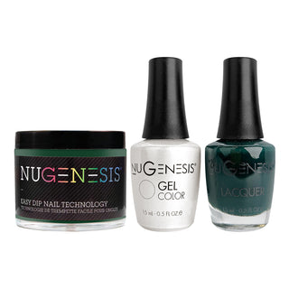  NU 3 in 1 - 015 British Green - Dip, Gel & Lacquer Matching by NuGenesis sold by DTK Nail Supply