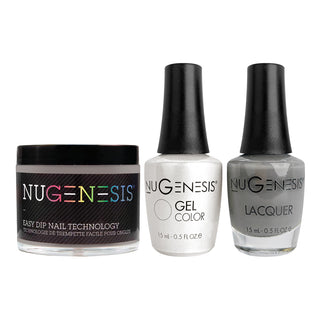  NU 3 in 1 - 017 Seal Gray - Dip, Gel & Lacquer Matching by NuGenesis sold by DTK Nail Supply