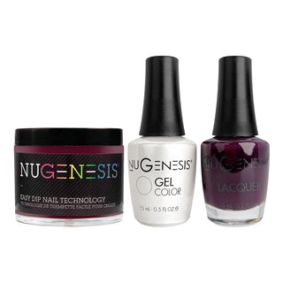  NU 3 in 1 - 025 Purple Heart - Dip, Gel & Lacquer Matching by NuGenesis sold by DTK Nail Supply