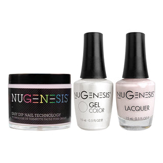  NU 3 in 1 - 026 Baby's Breath - Dip, Gel & Lacquer Matching by NuGenesis sold by DTK Nail Supply