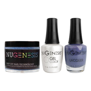  NU 3 in 1 - 034 Pacific Blue - Dip, Gel & Lacquer Matching by NuGenesis sold by DTK Nail Supply