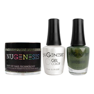  NU 3 in 1 - 035 Emerald Envy - Dip, Gel & Lacquer Matching by NuGenesis sold by DTK Nail Supply