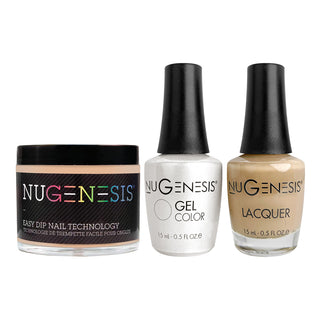  NU 3 in 1 - 036 Birthday Suit - Dip, Gel & Lacquer Matching by NuGenesis sold by DTK Nail Supply