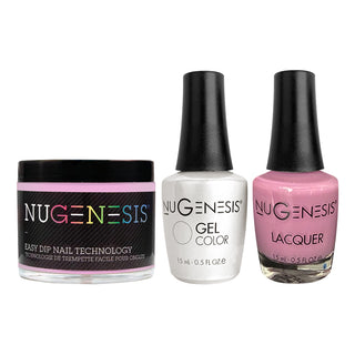  NU 3 in 1 - 054 Pink me, Pink me - Dip, Gel & Lacquer Matching by NuGenesis sold by DTK Nail Supply