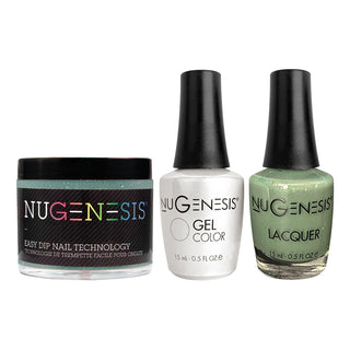  NU 3 in 1 - 056 Venetian Green - Dip, Gel & Lacquer Matching by NuGenesis sold by DTK Nail Supply
