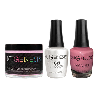  NU 3 in 1 - 057 Pink-a-palooza - Dip, Gel & Lacquer Matching by NuGenesis sold by DTK Nail Supply