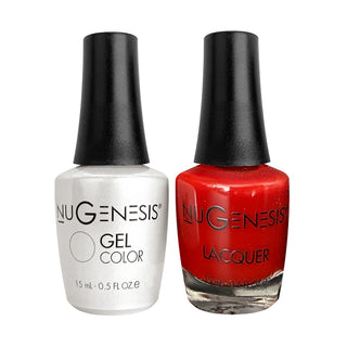  Nugenesis Gel Nail Polish Duo - 061 Red Colors - Fire Engine Red by NuGenesis sold by DTK Nail Supply