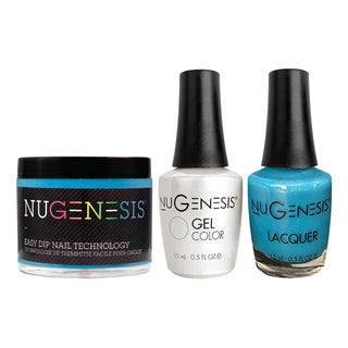  NU 3 in 1 - 065 Blue Bayou - Dip, Gel & Lacquer Matching by NuGenesis sold by DTK Nail Supply