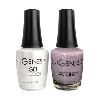  Nugenesis Gel Nail Polish Duo - 071 Purple, Glitter Colors - Little Lilac by NuGenesis sold by DTK Nail Supply