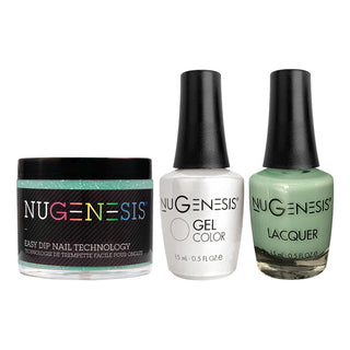  NU 3 in 1 - 074 Mint Julep - Dip, Gel & Lacquer Matching by NuGenesis sold by DTK Nail Supply