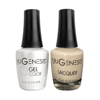  Nugenesis Gel Nail Polish Duo - 075 White Colors - Latte Love by NuGenesis sold by DTK Nail Supply