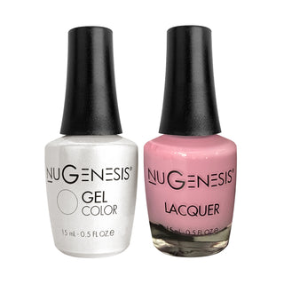  Nugenesis Gel Nail Polish Duo - 077 Pink, Neutral Colors - Quiet time by NuGenesis sold by DTK Nail Supply