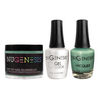  NU 3 in 1 - 079 Green With Envy - Dip, Gel & Lacquer Matching by NuGenesis sold by DTK Nail Supply
