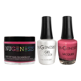  NU 3 in 1 - 082 Pretty in Pink - Dip, Gel & Lacquer Matching by NuGenesis sold by DTK Nail Supply