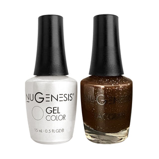  Nugenesis Gel Nail Polish Duo - 087 Black, Glitter Colors - Stormy Nighst by NuGenesis sold by DTK Nail Supply