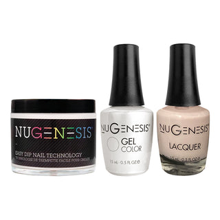  NU 3 in 1 - 094 Cotton White - Dip, Gel & Lacquer Matching by NuGenesis sold by DTK Nail Supply