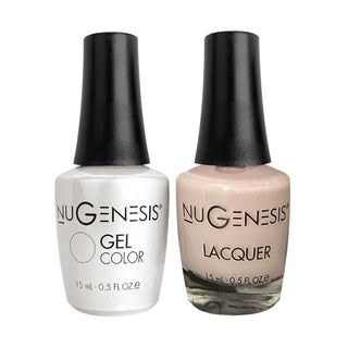  Nugenesis Gel Nail Polish Duo - 094 White, Neutral Colors - Cotton White by NuGenesis sold by DTK Nail Supply