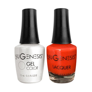  Nugenesis Gel Nail Polish Duo - 097 Coral, Pink Colors - Cherry Pie by NuGenesis sold by DTK Nail Supply