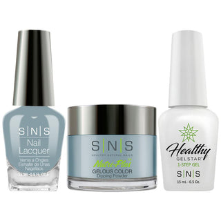  SNS 3 in 1 - NV02 Atlas Peak - Dip, Gel & Lacquer Matching by SNS sold by DTK Nail Supply