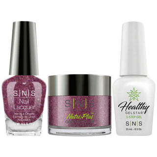  SNS 3 in 1 - NV28 Is it Wine O’Clock? - Dip, Gel & Lacquer Matching by SNS sold by DTK Nail Supply
