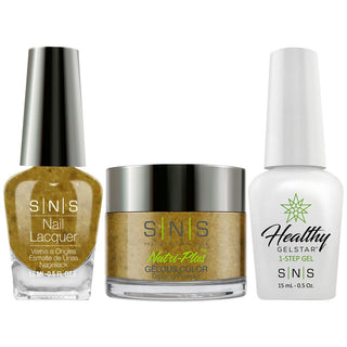  SNS 3 in 1 - NV33 Olive Grove - Dip, Gel & Lacquer Matching by SNS sold by DTK Nail Supply