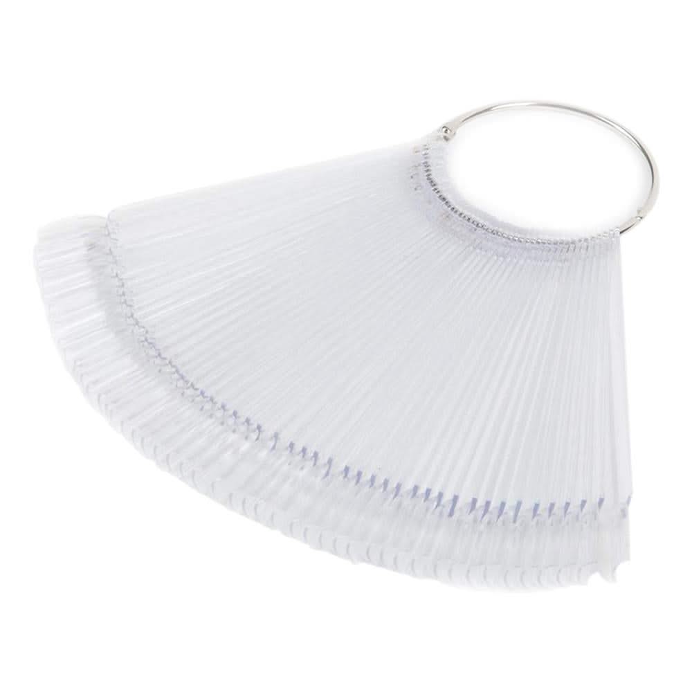  Squared Nail Tips With Metal Ring - Clear - 50 Tips by OTHER sold by DTK Nail Supply